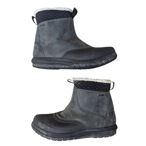 L.L. Bean Storm Chaser Zip 5 Boots Nubuck leather and Faux Sherpa Size 10